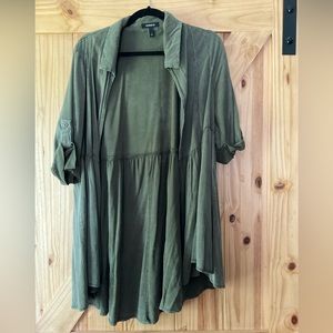 Torrid sage over blouse